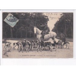 HAUTE VIENNE: la chasse, un piqueur et sa meute - très bon état