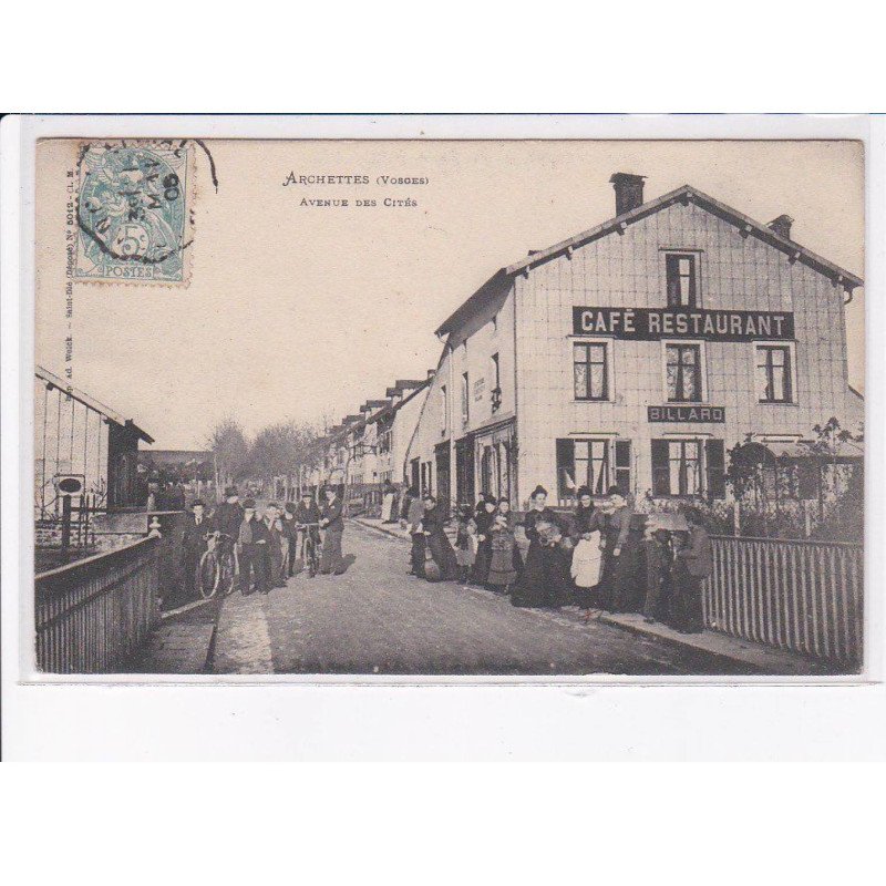 ARCHETTES: avenue des cités, café restaurant - très bon état