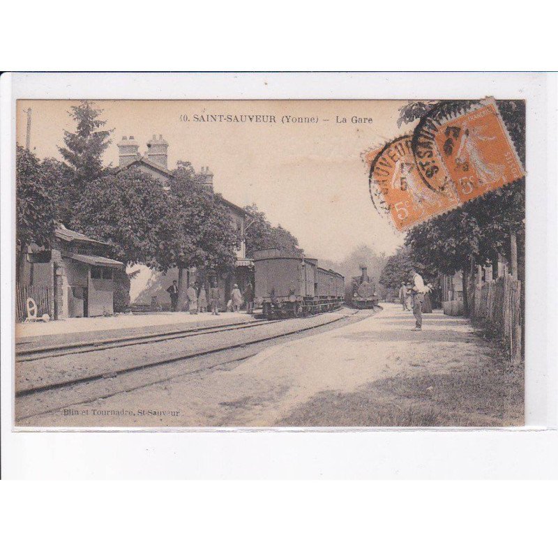 SAINT-SAUVEUR: la gare - très bon état