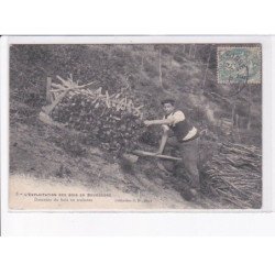 SENS: l'erxploitation des bois en bourgogne, descente du bois en traineau - très bon état
