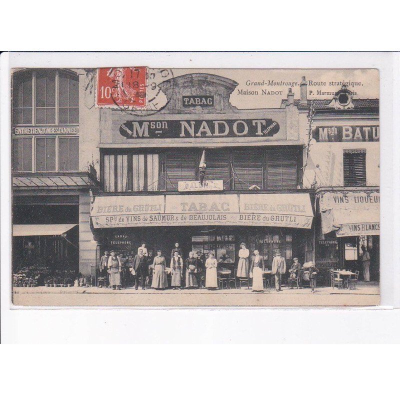 MONTROUGE: route stratégique, maison nadot, tabac - très bon état