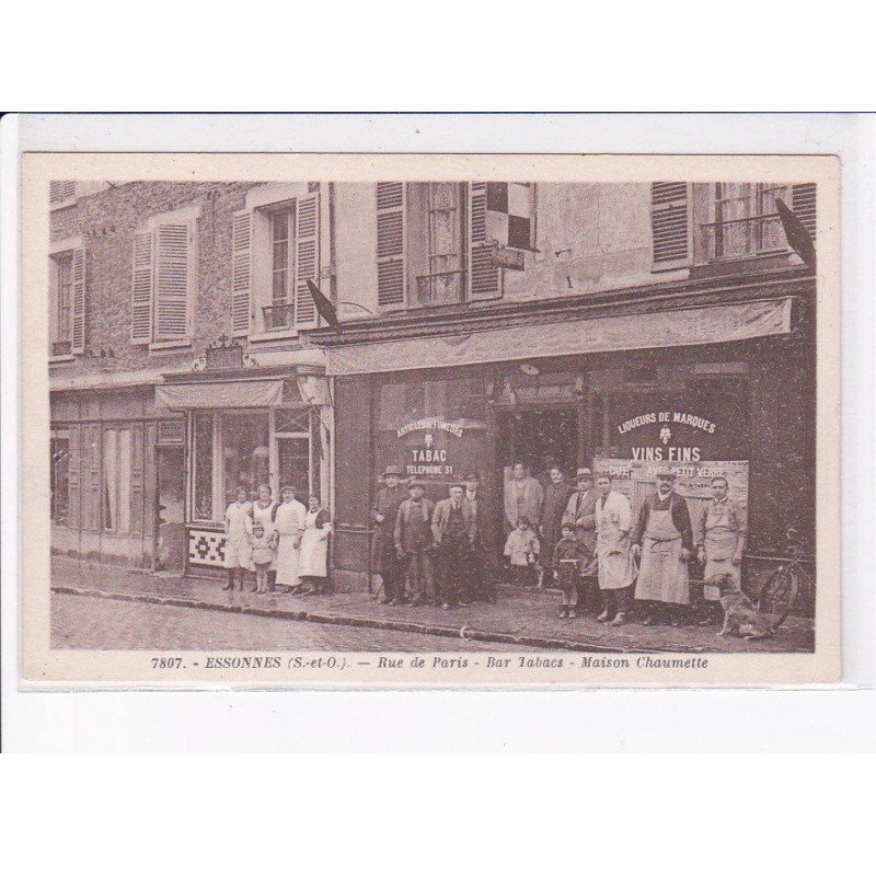ESSONNES: rue de paris, bar tabacs, maison chaumette - très bon état