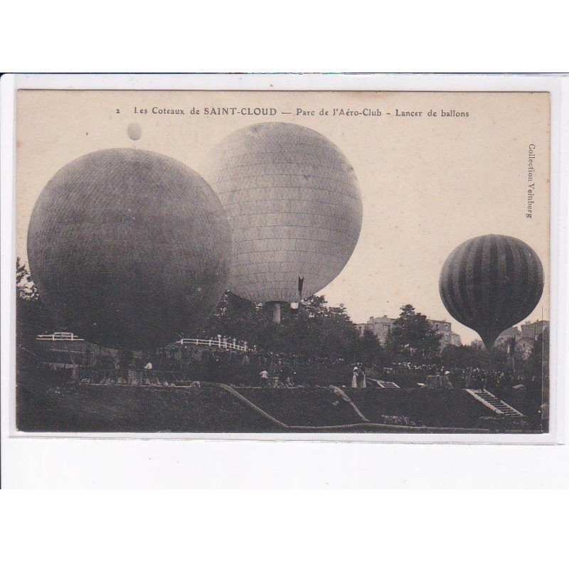 SAINT-CLOUD: parc de l'aéro-club, lancer de ballons - très bon état