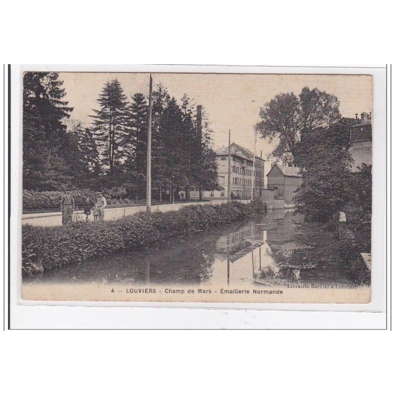 LOUVIERS : champ de mars, emaillerie normande - tres bon etat