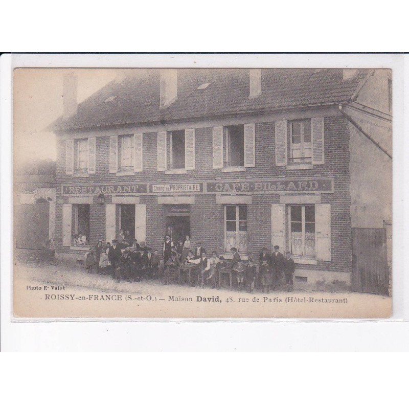 ROISSY-en-FRANCE: maison david, restaurant, café billard - très bon état