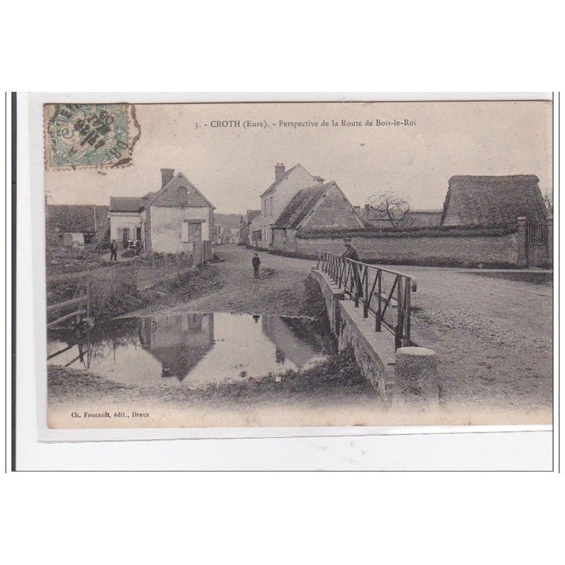 CROTH : perspective de la route de bois-le-roi - tres bon etat