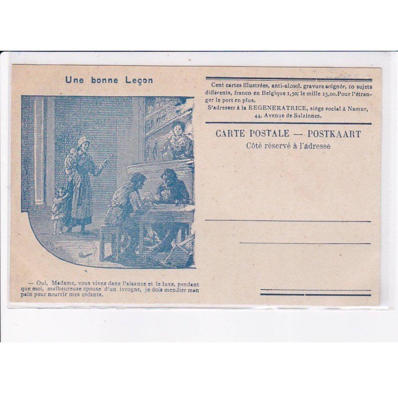 ALCOOL: une bonne leçon - très bon état