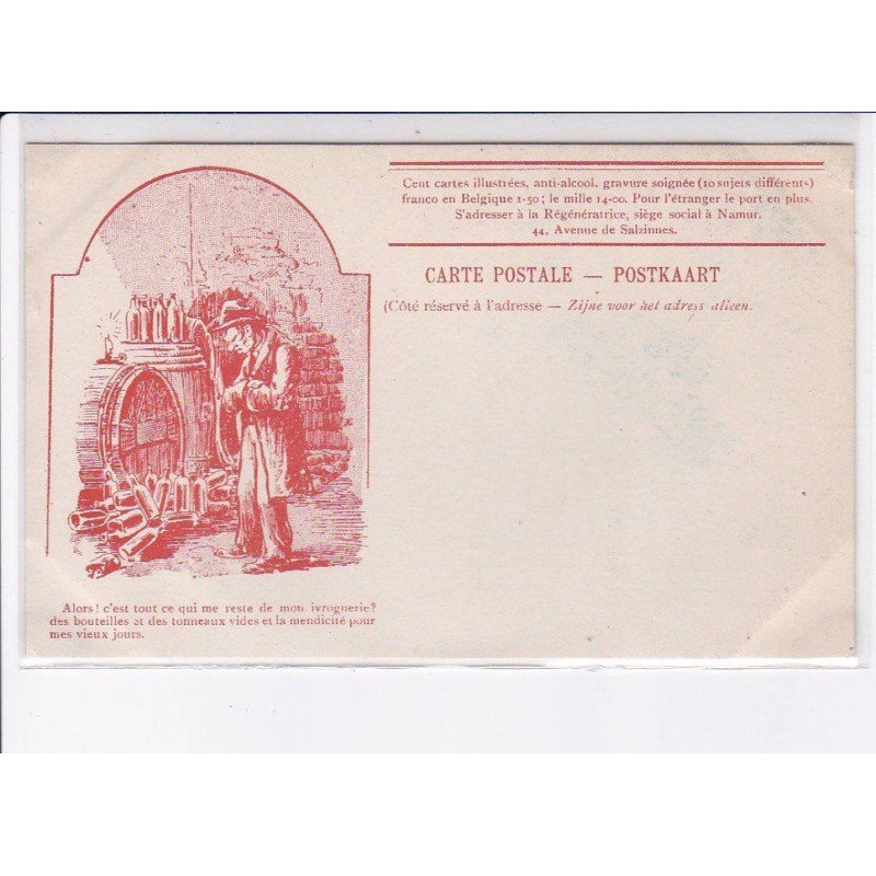 ALCOOL: alors c'est tout ce qui me reste de mon ivrognerie? - très bon état