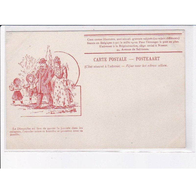 ALCOOL: le dimanche au lieu de passer la journée dans les cabarets - très bon état