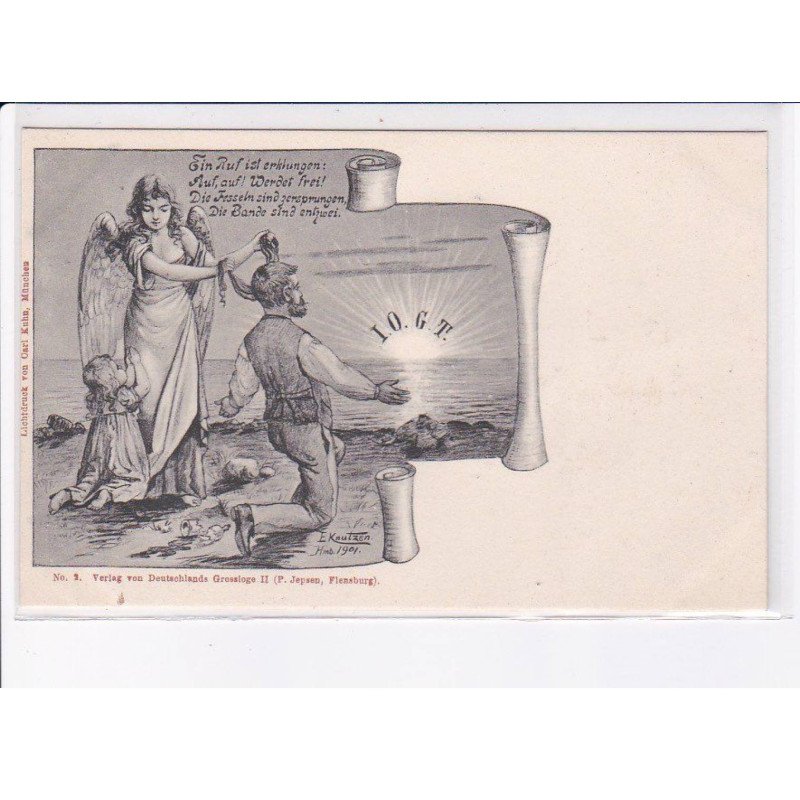 ALCOOL: I.O.G.T. ange, enfant et homme - très bon état