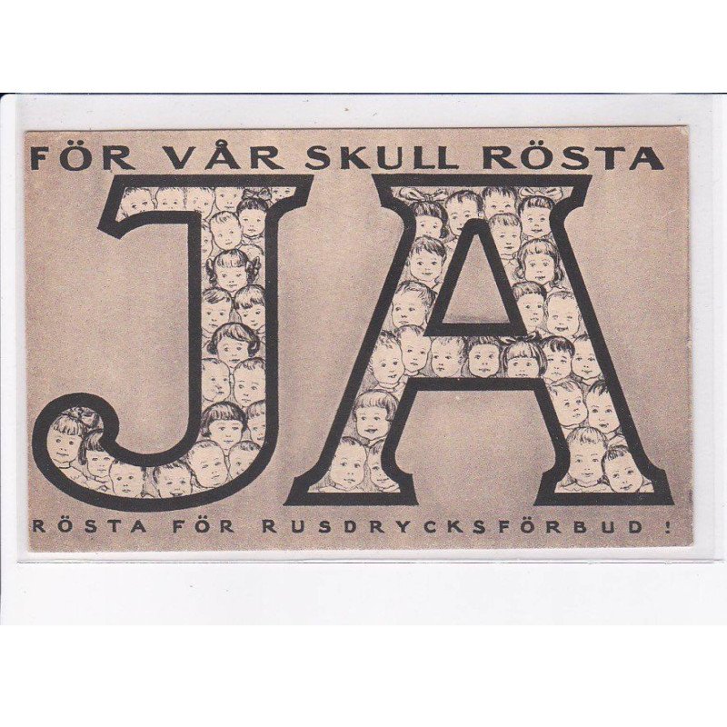 ALCOOL: för var skull rösta, JA - très bon état