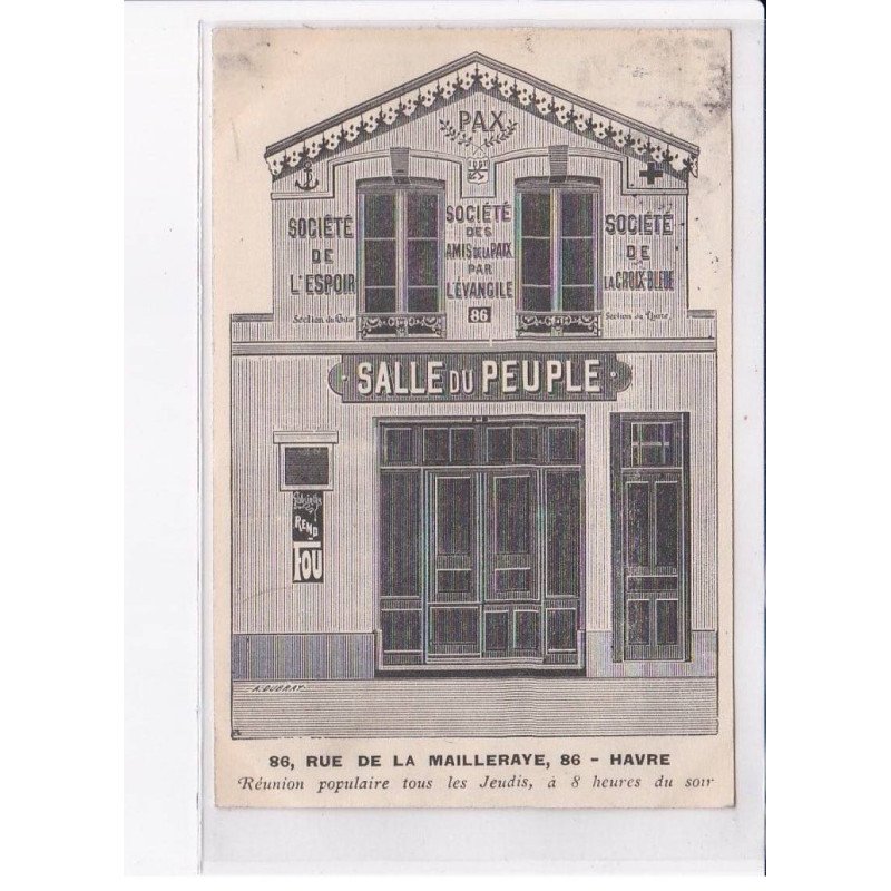 ALCOOL: salle du peuple, société de l'espoir, la croix-bleue, pax - très bon état