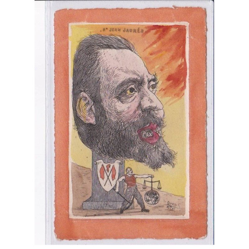 JUDAÏCA: affaire dreyfus, illustrée par Orens: Jean Jaurès - très bon état