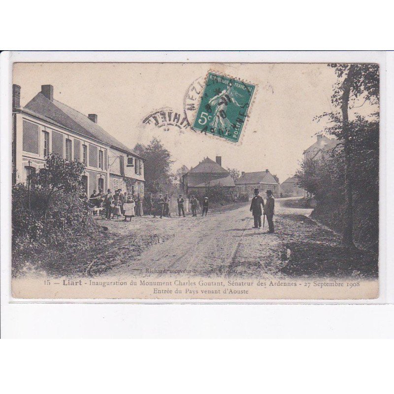 LIART: inauguration du monument charles goutant sénateur des ardennes - très bon état