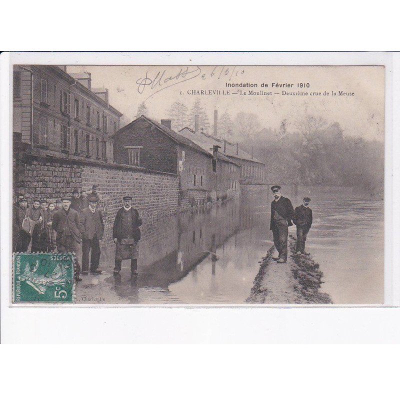 CHARLEVILLE: le moulinet, deuxième crue de la meuse - très bon état