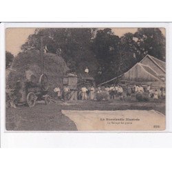 CALVADOS: le battage des grains, machine agricole - état