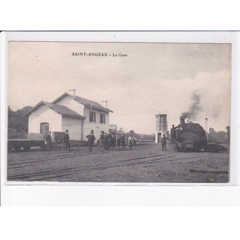 SAINT-ANGEAU: la gare - très bon état