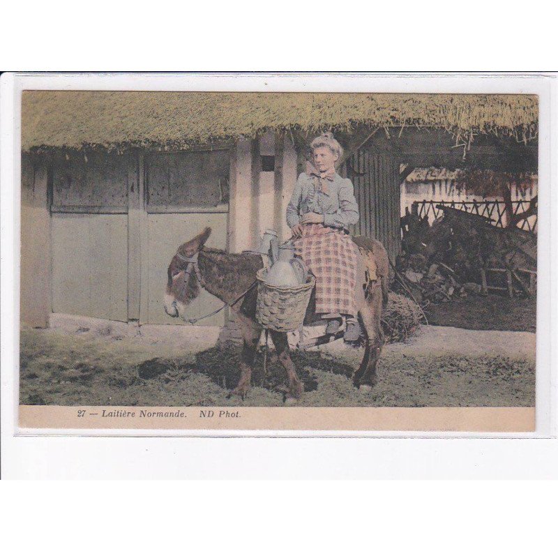 CALVADOS: laitière normande, âne, rare en couleur - très bon état