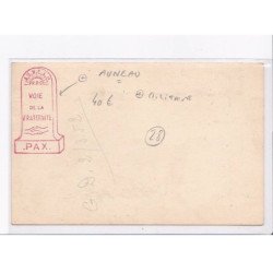 AUNEAU: militaire, voie de la fraternité PAX, dessin - très bon état