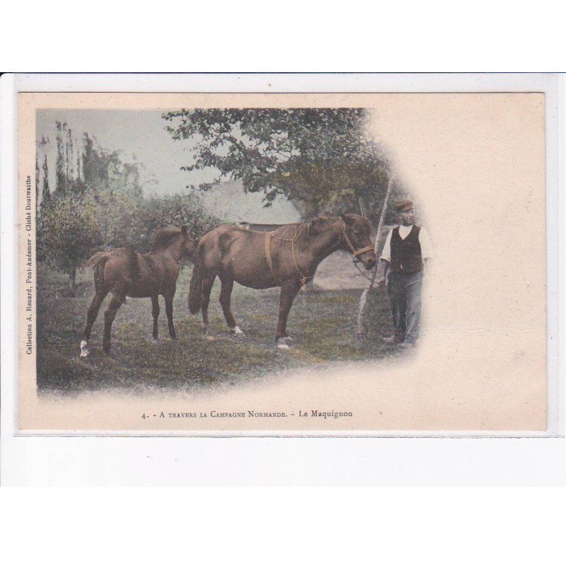 PONT AUDEMER (?): le maquignon, chevaux - très bon état