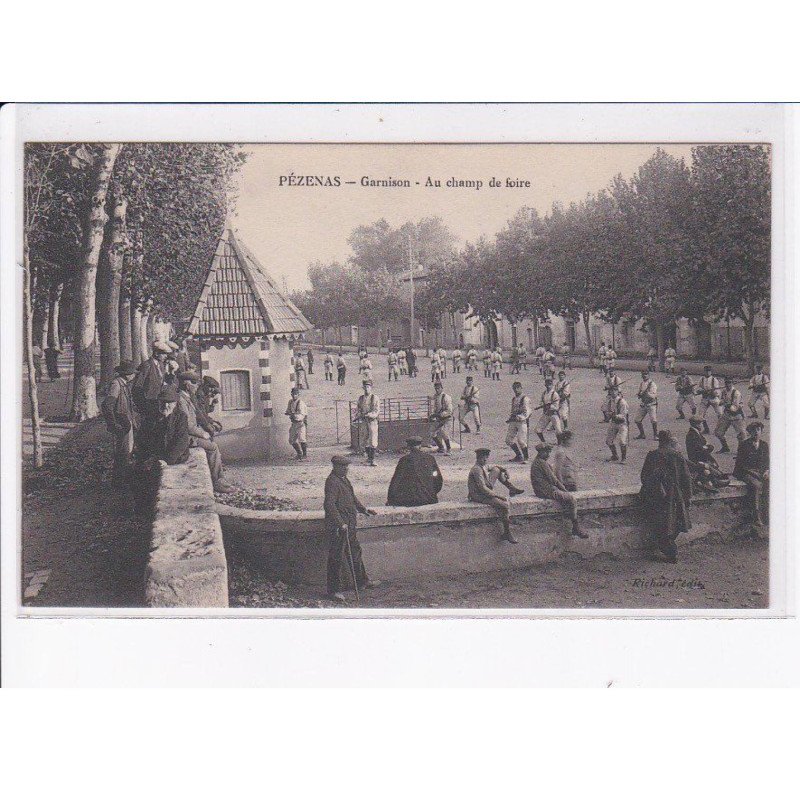 PEZENAS: garnison, au champ de foire, cachet - très bon état