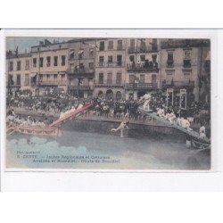 CETTE: joutes régionales et cettoises, avalone et bourdiol, chute de bourdiol, sete - très bon état