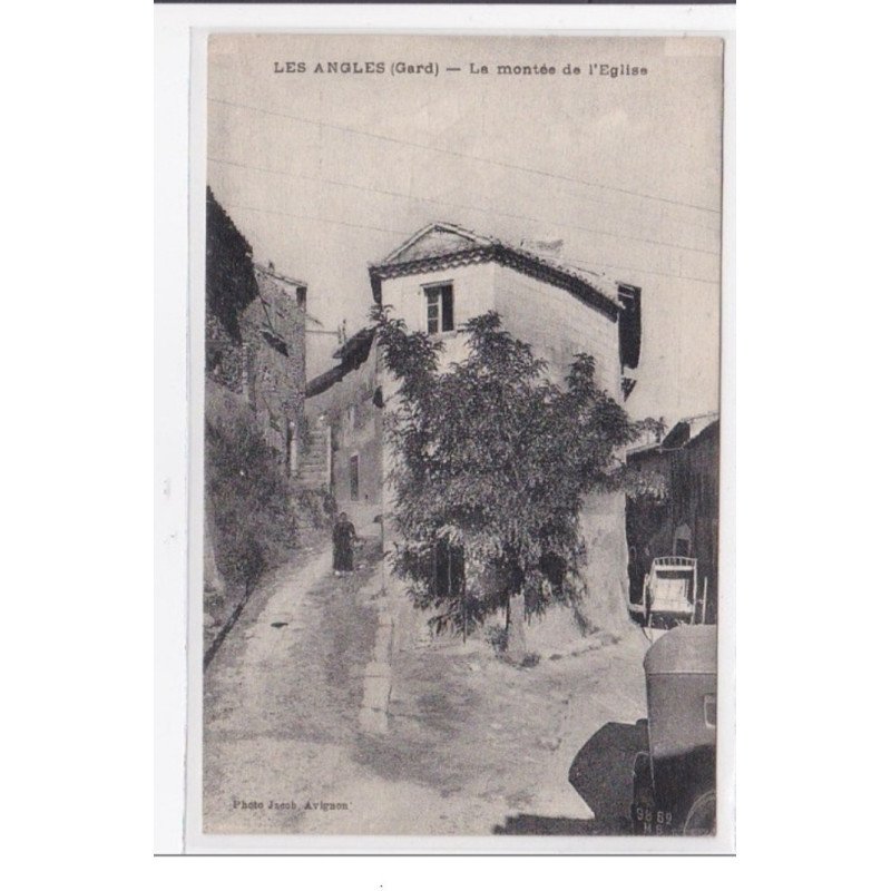 LES ANGLES : la montée de l'eglise - tres bon etat LES ANGLES : la montée de l'eglise - tres bon etat