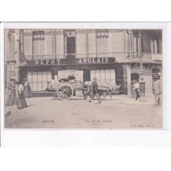 BIARRITZ: un attelage basque, dépôt anglais  - très bon état