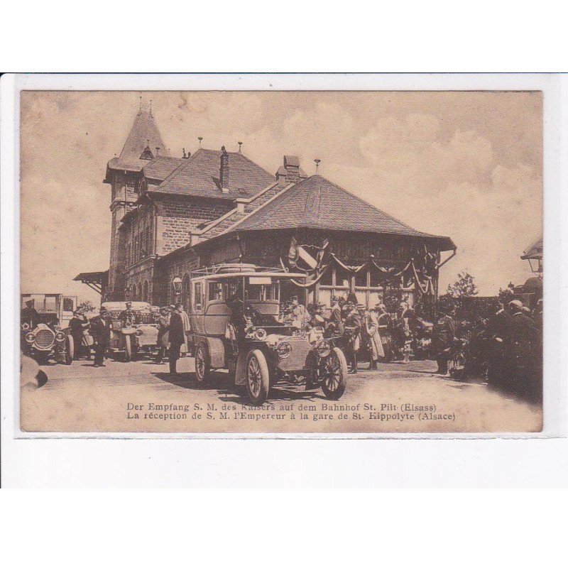 SAINT-HIPPOLYTE: la réception de sa majesté l'empereur à la gare - état