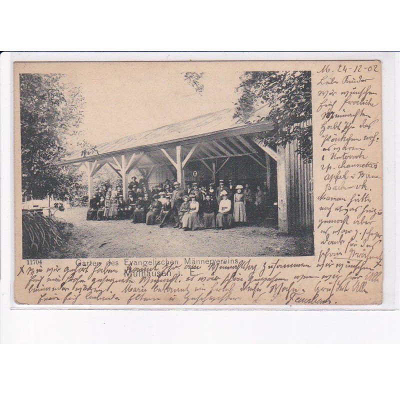 MULHOUSE: garten des evangelischen männervereins, évangelistes - état