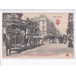 PARIS: tout paris rue de turbigo et blvd de sébastopole incident d'omnibus - très bon état
