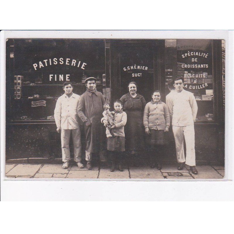 PARIS: patisserie fine, G. Chenier, spécialité de croissants - état