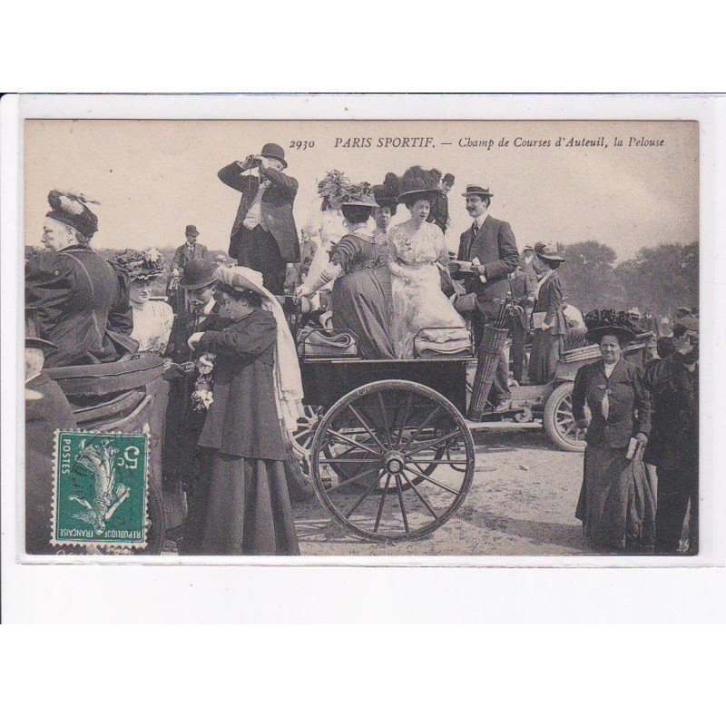 PARIS: 75016 champ de courses d'auteuil, la pelouse - très bon état