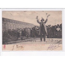 PARIS: 75001 le charmeur d'oiseaux monsieur POL au jardin des tuileries, autographe - état