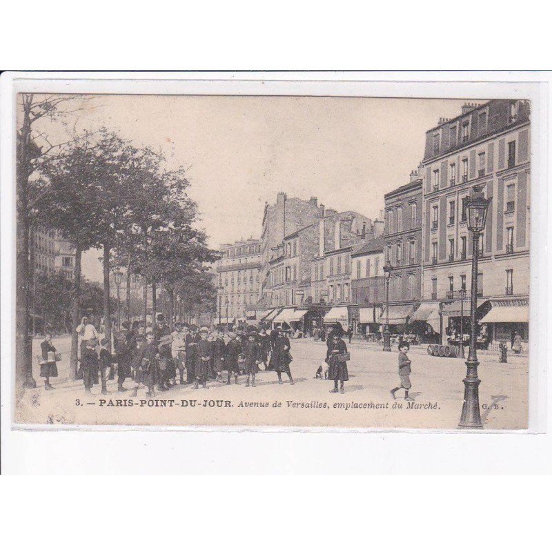 PARIS: 75016 paris-point-du-jour avenue de versailles, emplacement du marché - très bon état