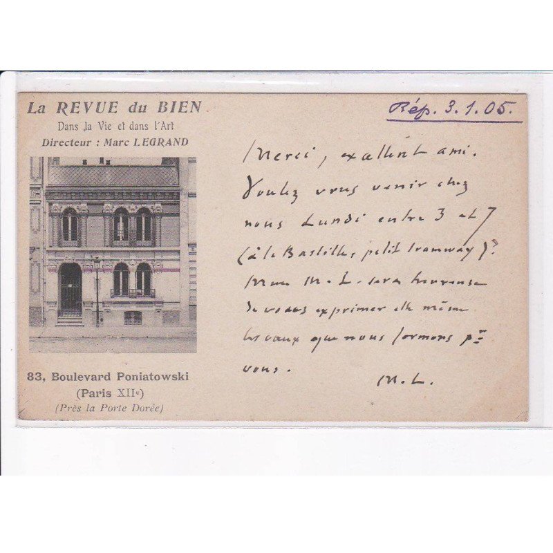PARIS: 75012 la revue du bien, presse, autographe de Marc Legrand - très bon état