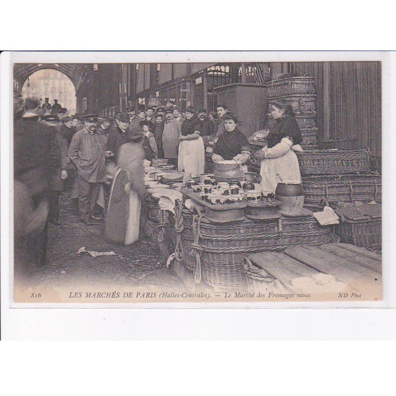 PARIS: 75001 marchés de paris, le marché des fromages mous - très bon état