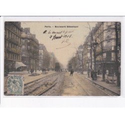 PARIS: 75002 boulevard sébastopol instalation des rails du tramway - très bon état