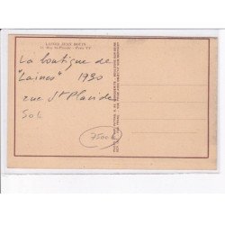 PARIS: 75006 la boutique de "laine" Laines, spécialité de laines anglaise, Jean Bouin - très bon état