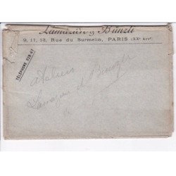 PARIS: 75020, horlogerie LAMAZIERE et BUNZLI - série de 10 CPA avec pochette (rue du Surmelin) - très bon état
