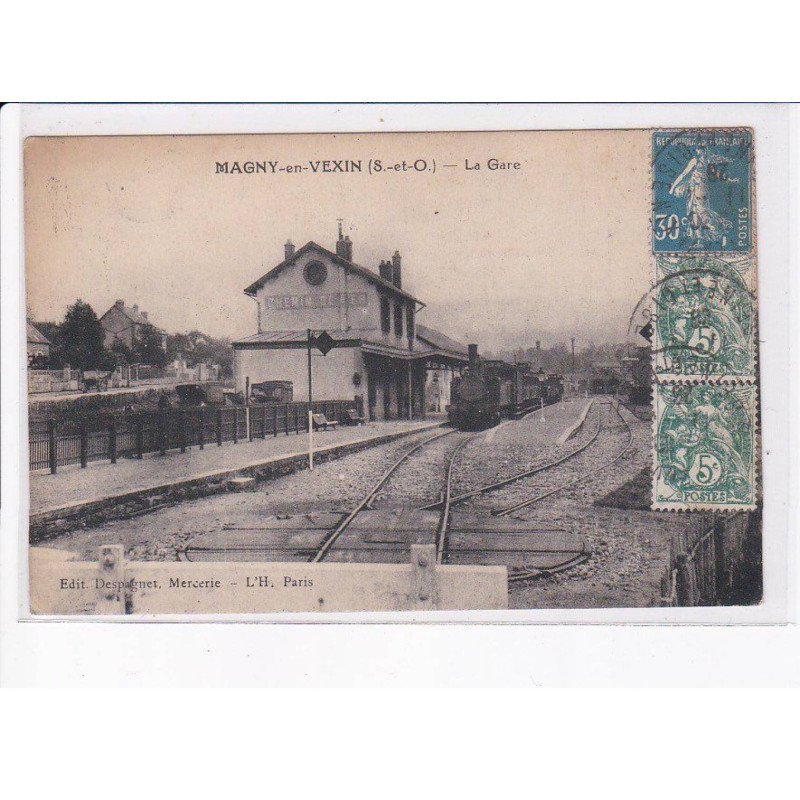 MAGNY-en-VEXIN: la gare - très bon état