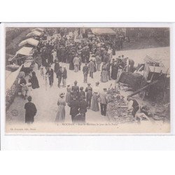 HOUDAN: rue saint-mathieu le jour de la foire - très bon état