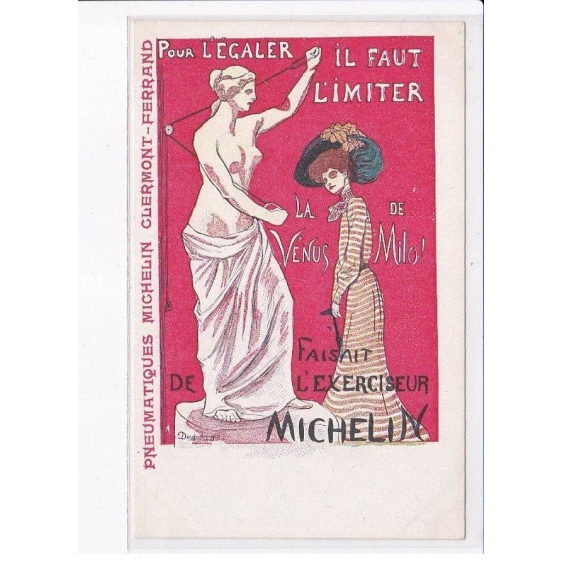 Publicité pour l'égaler il faut limiter la vénus de milo! de faisait l'exerciseur michelin - très bon état