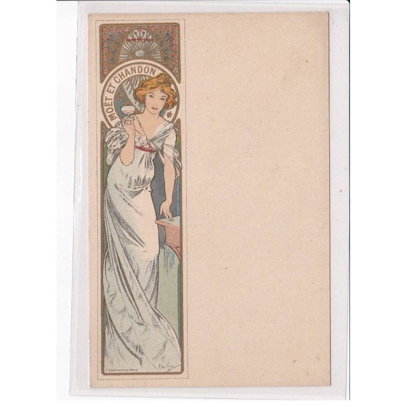 MUCHA Alphonse: verticale, moët et chandon - très bon état