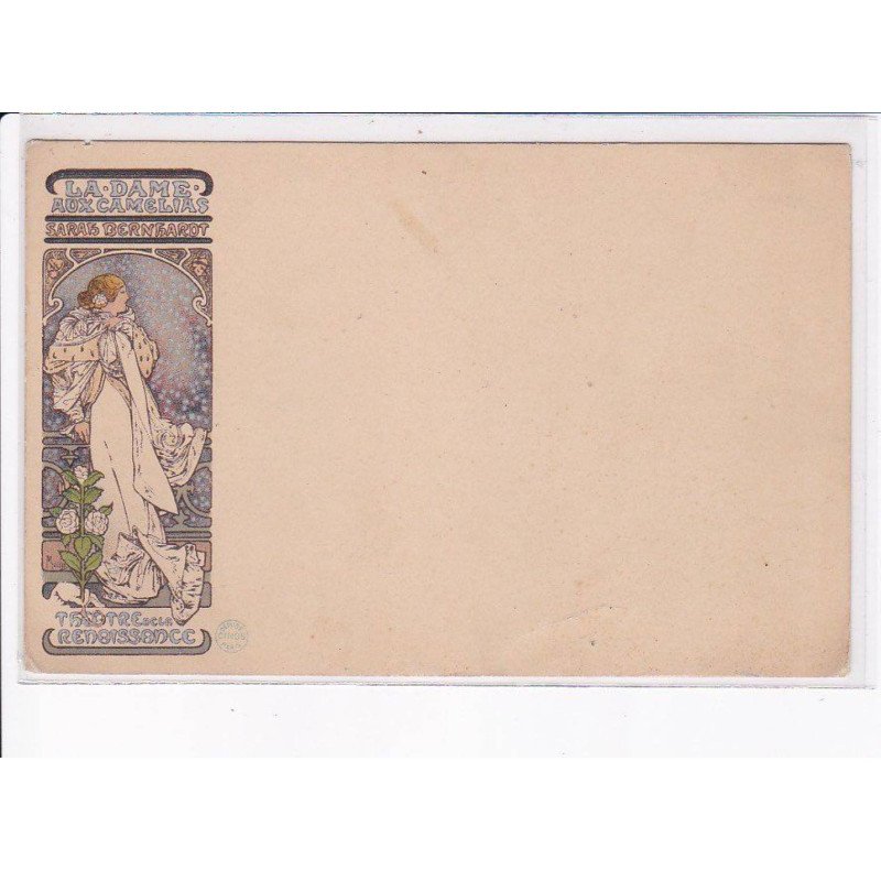 MUCHA Alphonse: la dame aux camelias Sarah Bernhardt - état