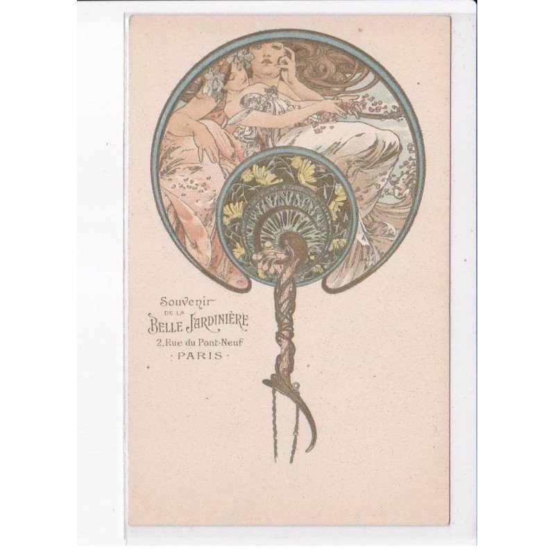 MUCHA Alphonse: souvenir de la belle jardinière - très bon état