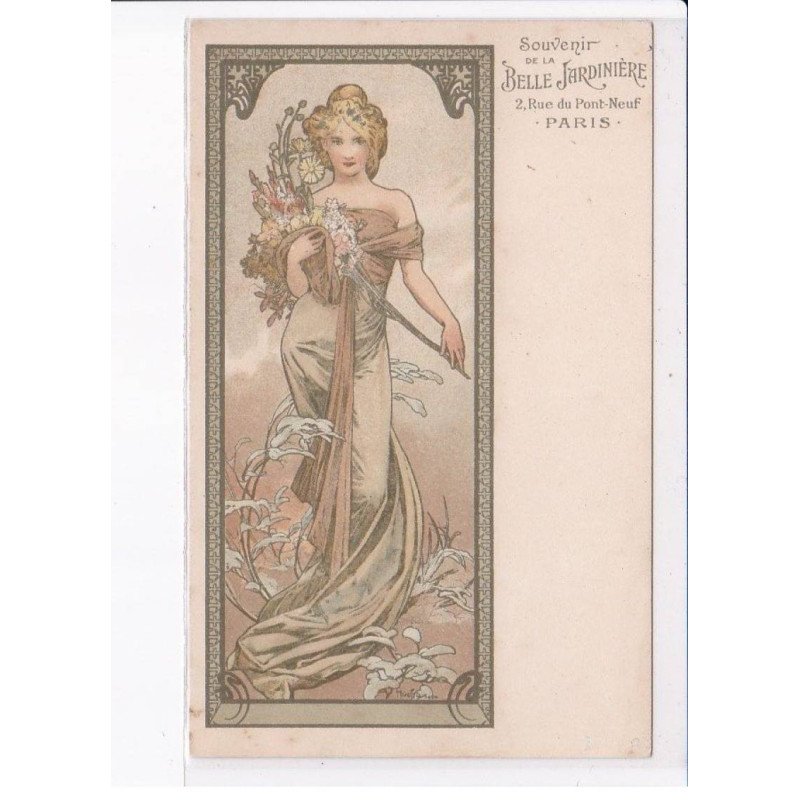 MUCHA Alphonse: souvenir de la belle jardinière - très bon état