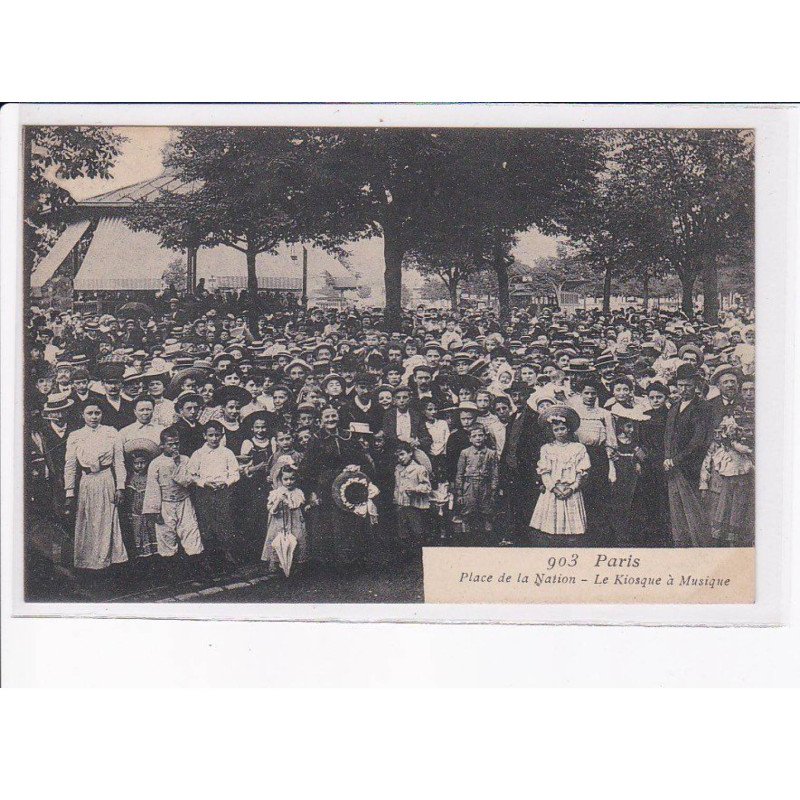 PARIS: 75012 foire aux jambon et aux pains d'épices, Gondry, place de la nation le kiosque à musique - très bon état