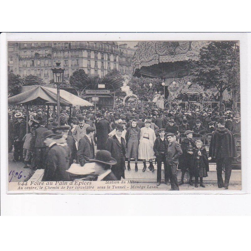 PARIS: 75012 foire aux jambon et aux pains d'épices Gondry, manège lesan - très bon état