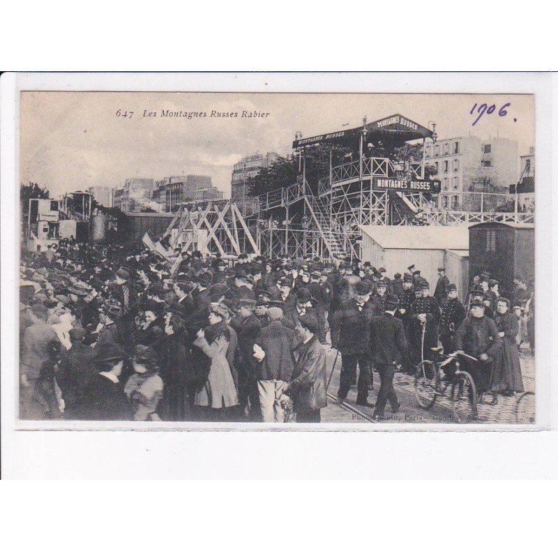 PARIS: 75012 foire aux jambon et aux pains d'épices Gondry, les montagnes russes rabier - très bon état